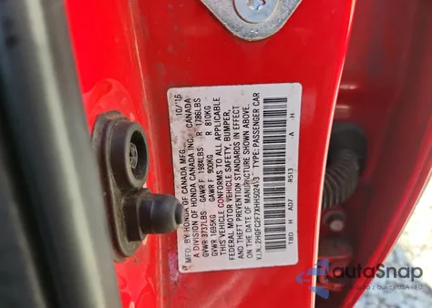 2017 Honda Civic Ex z USA, uszkodzony, nr VIN 2HGFC2F7XHH502413